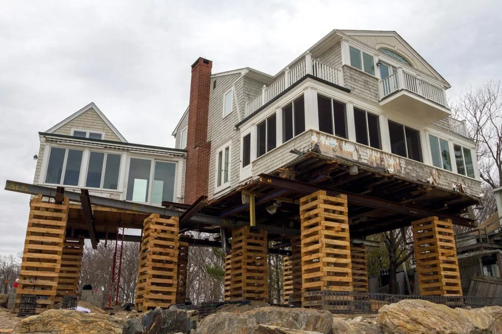 Elevated Pilings or Stilts Foundation Repair Annandale VA